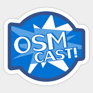 The OSMcast Social Media Icon Art Sticker